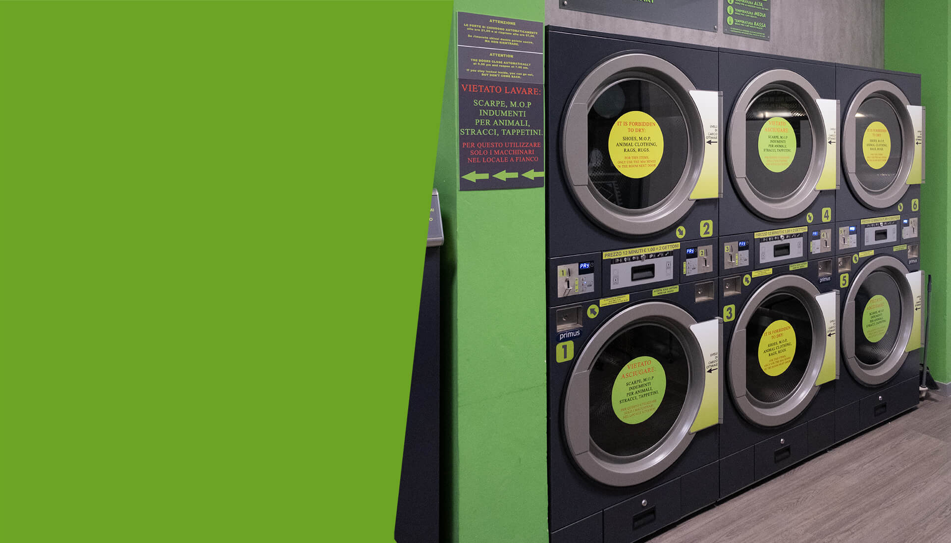 immagine hero sezione asciugare lavanderia ikso service