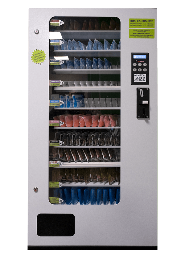 distributore automatico Ikso service lavanderia a gettoni selfservice